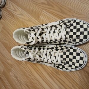 Vans Checkerboard High-Top Sneakers